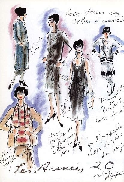 bocetos de moda chanel